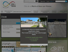 Tablet Screenshot of mairie-aixesurvienne.fr